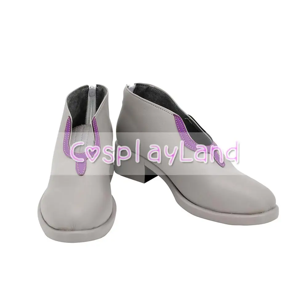 Le Bizzarre avventure di JoJo D'oro Vento Pannacotta Fugo Cosplay Stivali Scarpe Grigio Degli Uomini Su Misura Accessori di Halloween Del Partito di Scarpe