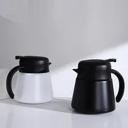 Eco-Friendly 650ml 304 Stainless Steel Oblique Mouth Water Pot Thermos Insulated Coffee&Tea Pot,Light Handle Vacuum Flask