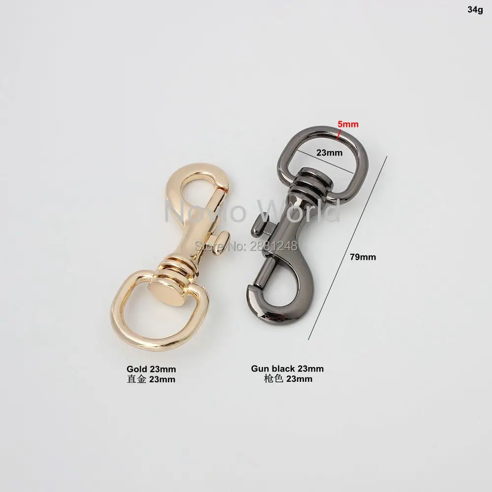 Nolvo World 79*23mm 6 colors O Swivel Trigger Clips Hooks Metal Key Ring Lobster Clasps