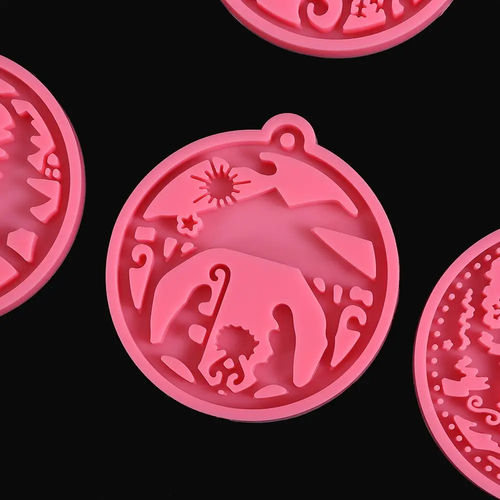 Xmas ball Cake Tools Clay Mold Jewelry Making Tool Silicone Moulds Christmas Ball Mold Keychain Molds