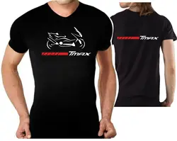 Tmax-男性用半袖Tシャツ綿560,オートバイTシャツ300 xmax 100%