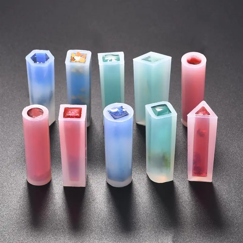 10pc/5pc/3pc/1pc Resin Molds Pendant 3D Long Pendant Shape Geometric Jewelry Silicone DIY Molds For DIY Jewelry Making Tools