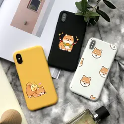 Shiba Inu Dog Soft Silicone phone Case for iphone 13 11 12 Pro Max XS XR 8 7 6 6s Plus Cover Coque