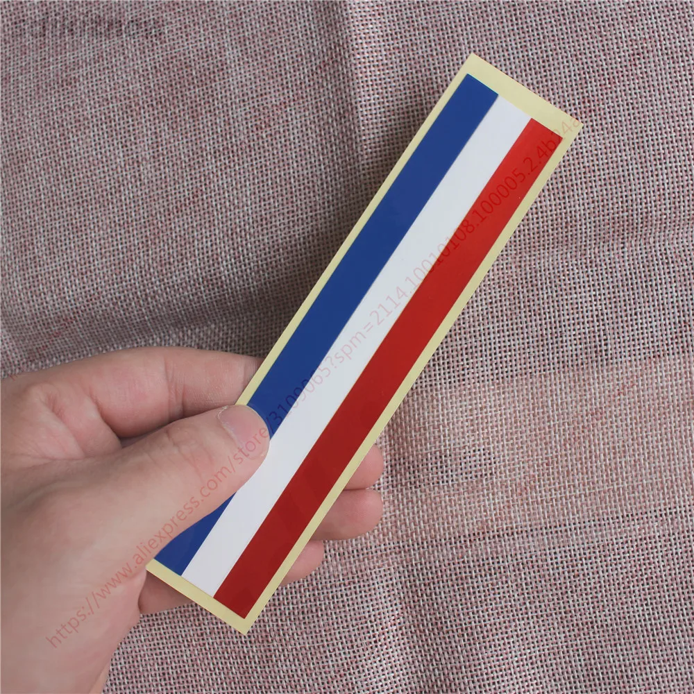 2pcs 15cm Universal Car Strip Sticker France Netherlands Nation Flag Decals Styling For Peugeot Citroen Renault Bugatti DS Dacia