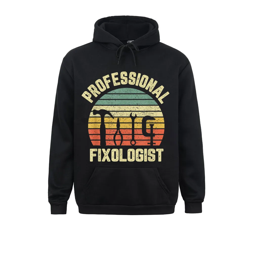 Funny Handyman Professional Fixologist Tools Repairman Design Father Day Men Hoodies Sportswear Family Long Sleeve Sweatshirts