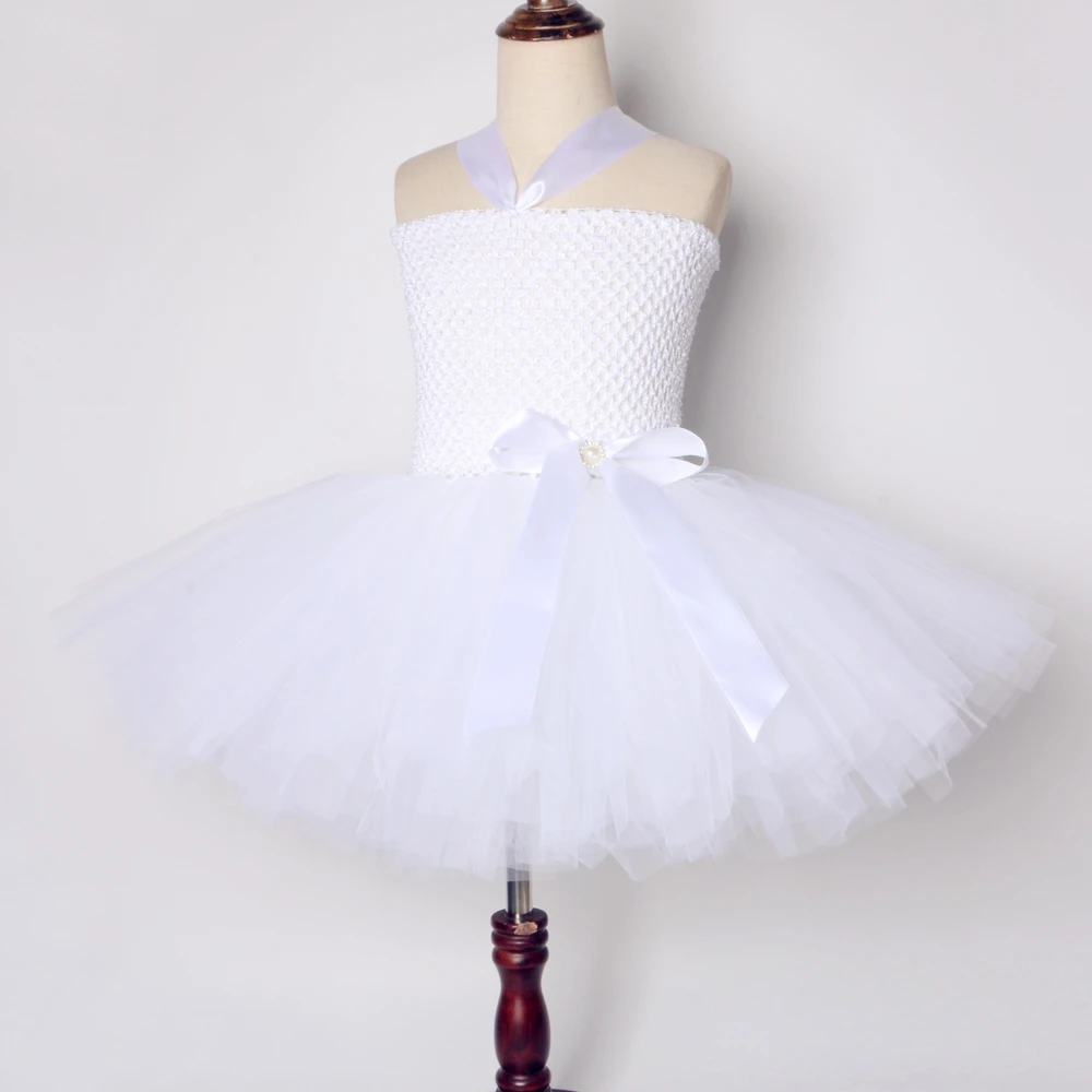 White Angel Tutu Costume for Girls Princess Fairy Cosplay Dress with Wings Halloween Costumes for Kids Girl Clothes Outfit 1-14Y