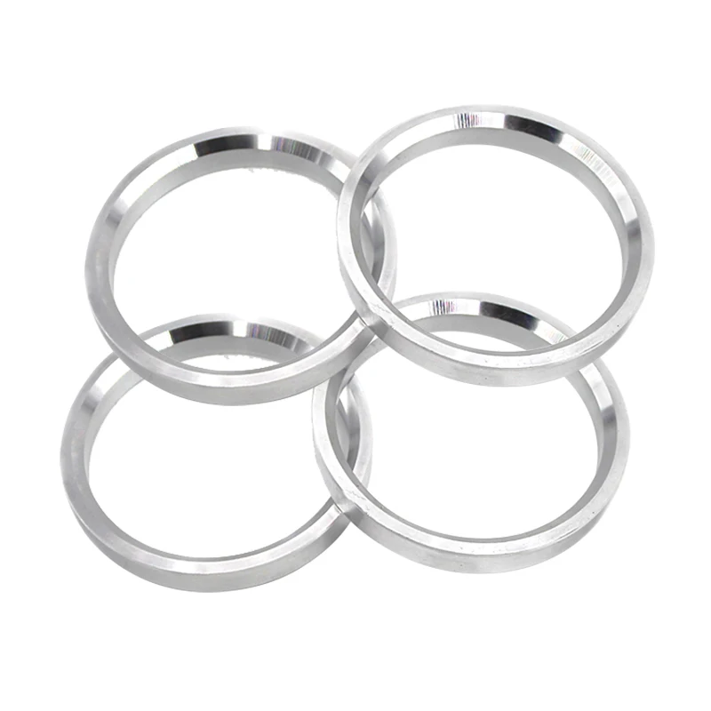 4PCS Wheel Spacer Center Rings Car Aluminium Hub Rings Bore 54.1/56.1/56.6/57.1/60.1/63.4/64.1/65.1/66.1/66.6/67.1