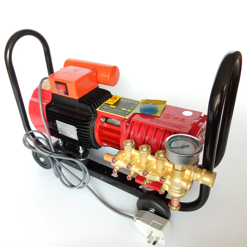 Shen Long High Pressure Washer QL-280 380 Commercial Washing Machine 60/80Bar 10/15LPM Wheeled Car Pressure Cleaner 220V 1.6KW