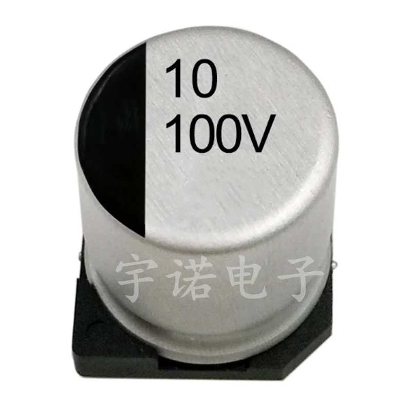 10PCS 100v10uf SMD Aluminum Electrolytic Capacitor Volume 6.3 * 7.7 SMD 10uF / 100V Electrolytic Capacitor Size：6.3x7.7（MM）