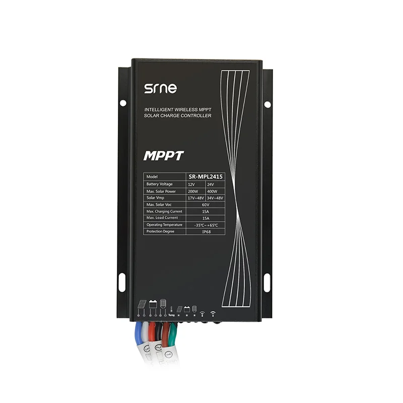 MPPT Solar Charge Controller 12V/24V 10A 15A 20A Boost Controller Solar Street Light Regulator Off Grid System IP 67 Waterproof