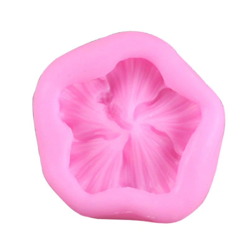 3D Flower Hibiscus Silicone Molds Fondant Craft Cake Candy Chocolate Sugarcraft Ice Baking Tool Mould M2353