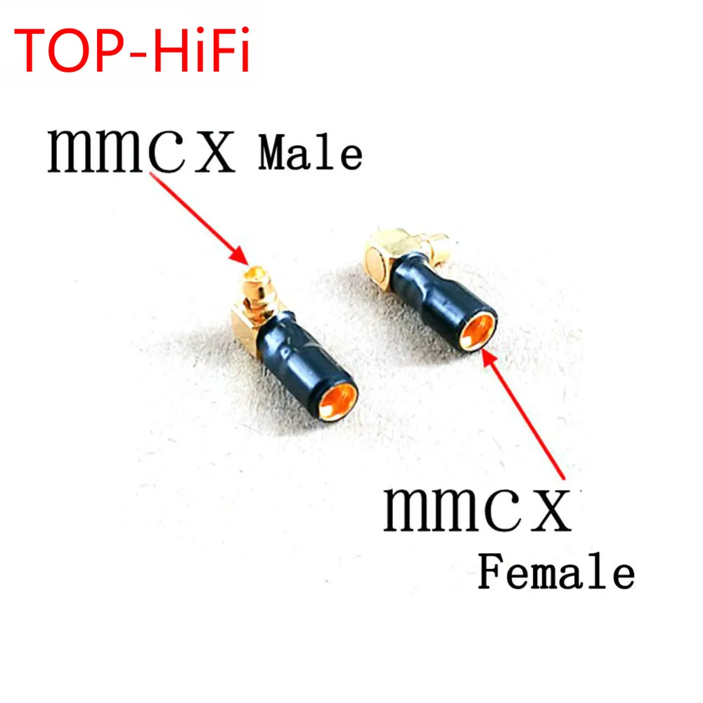 

TOP-HiFi Pair Headphone Plug for F7200 F4100 ER4XR SR MMCX Male to MMCX Female Converter Adapter