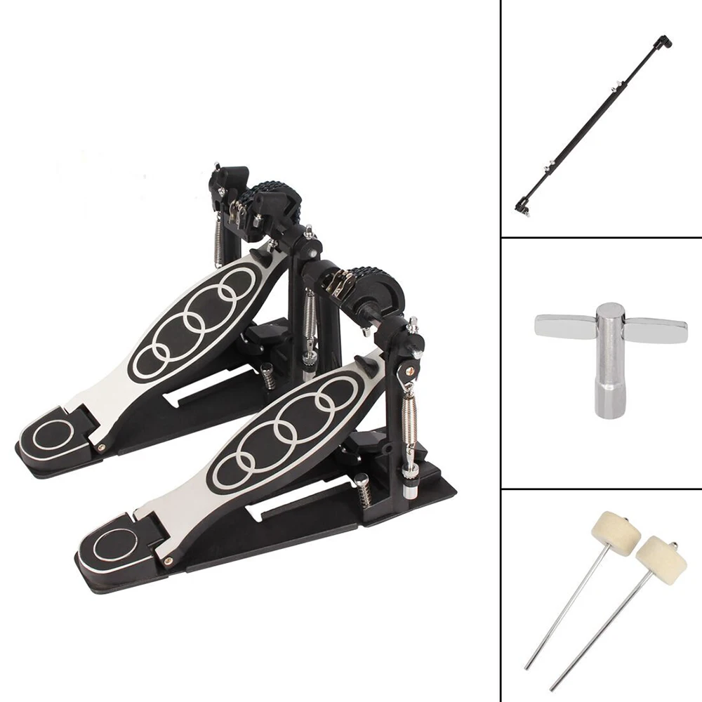 

Double Drum Beater Felt Hammers Bass Pedal Direct Drive Bass Drum Kick Pedals For Percussion Drummer Instrument