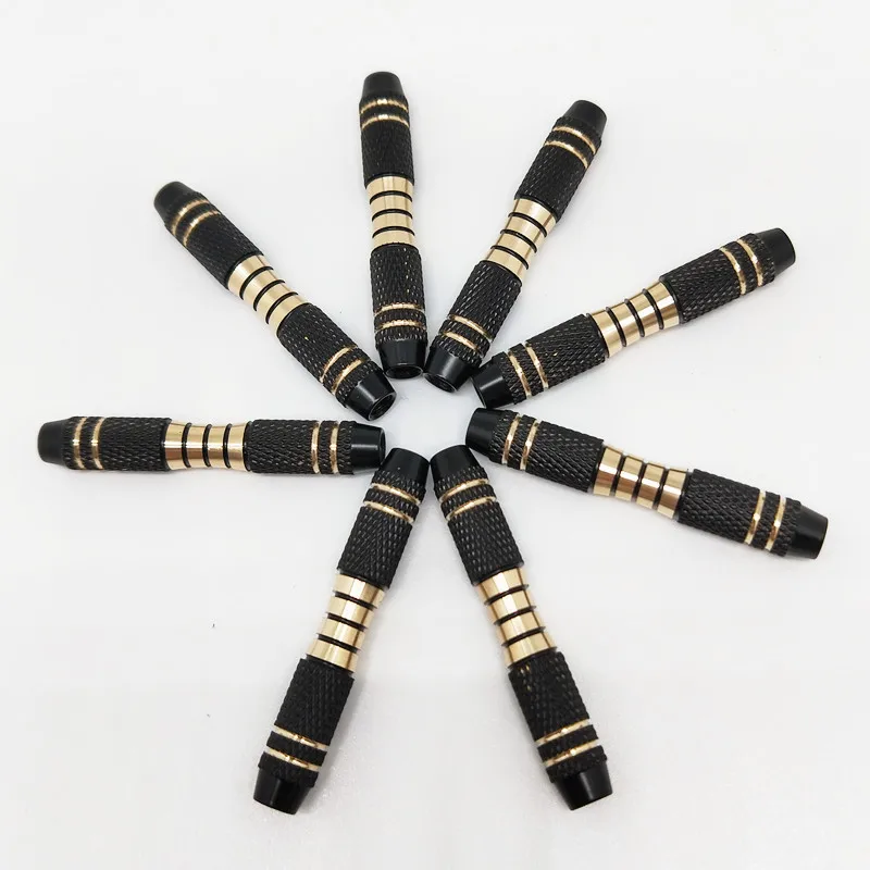 3pcs 16 Grams Copper Dart Barrels Replacement Shafts Grip Black For Soft Tip Dart And Steel Tip Darts Play Accessories