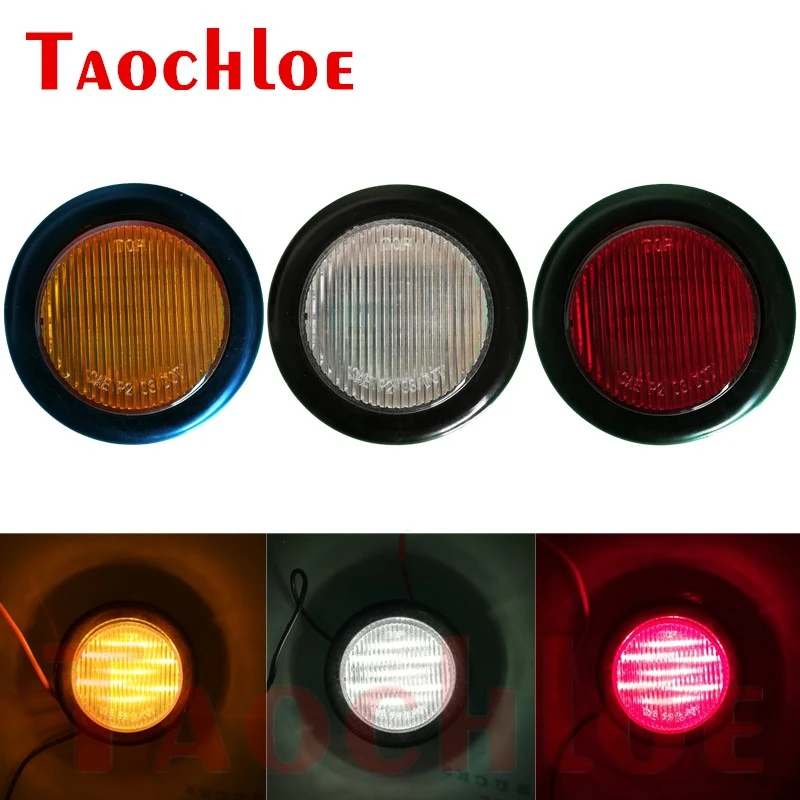 

10Pcs Trailer Clearance Lights Amber Side Marker Lights For Trucks Lorry Van Indicator Lamp Warning Light 12V 24V