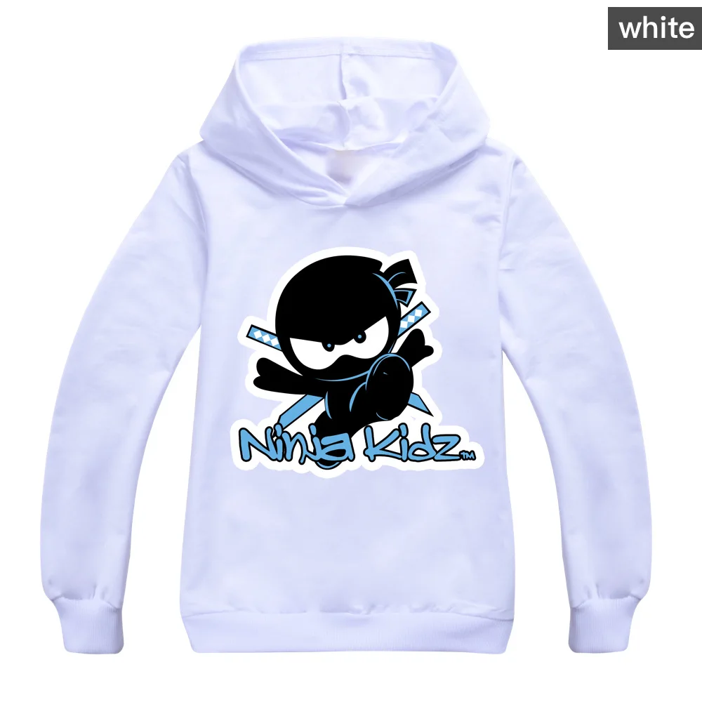 NINJA KIDZ Boy Hoodies Cartoon Girl Fashion Hoodie Children Casual Pullovers Printed Sweaters Long Sleeves Kids Autumn Clothes