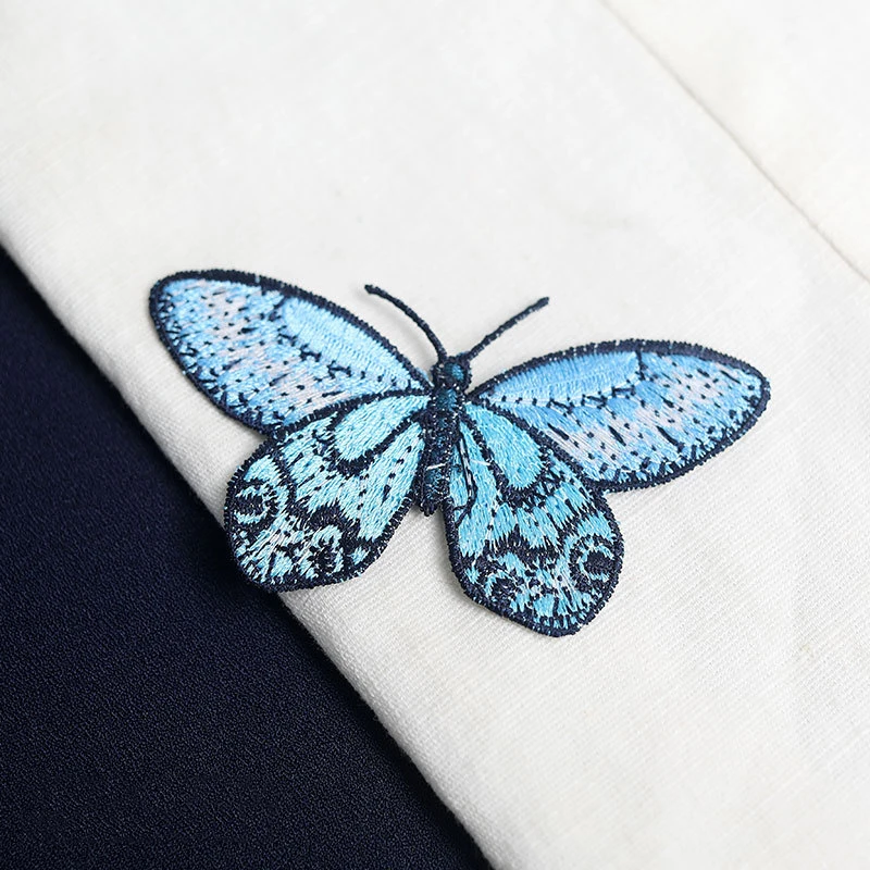 Embroidery Butterfly Patches for Clothes Applique Sew On Applique Clothing Sticker DIY Accessories