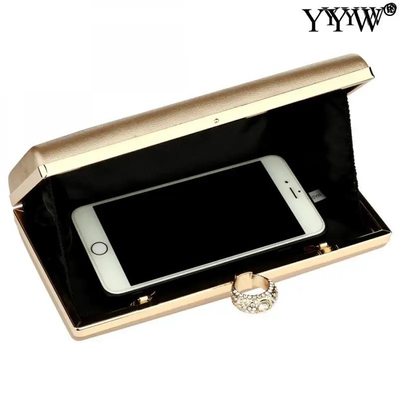 Fashion Women Leather Clutch Bag Shoulder Waterproof With Rhinestone Exquisite Design For Women Ladies Wedding Purse Clutches
