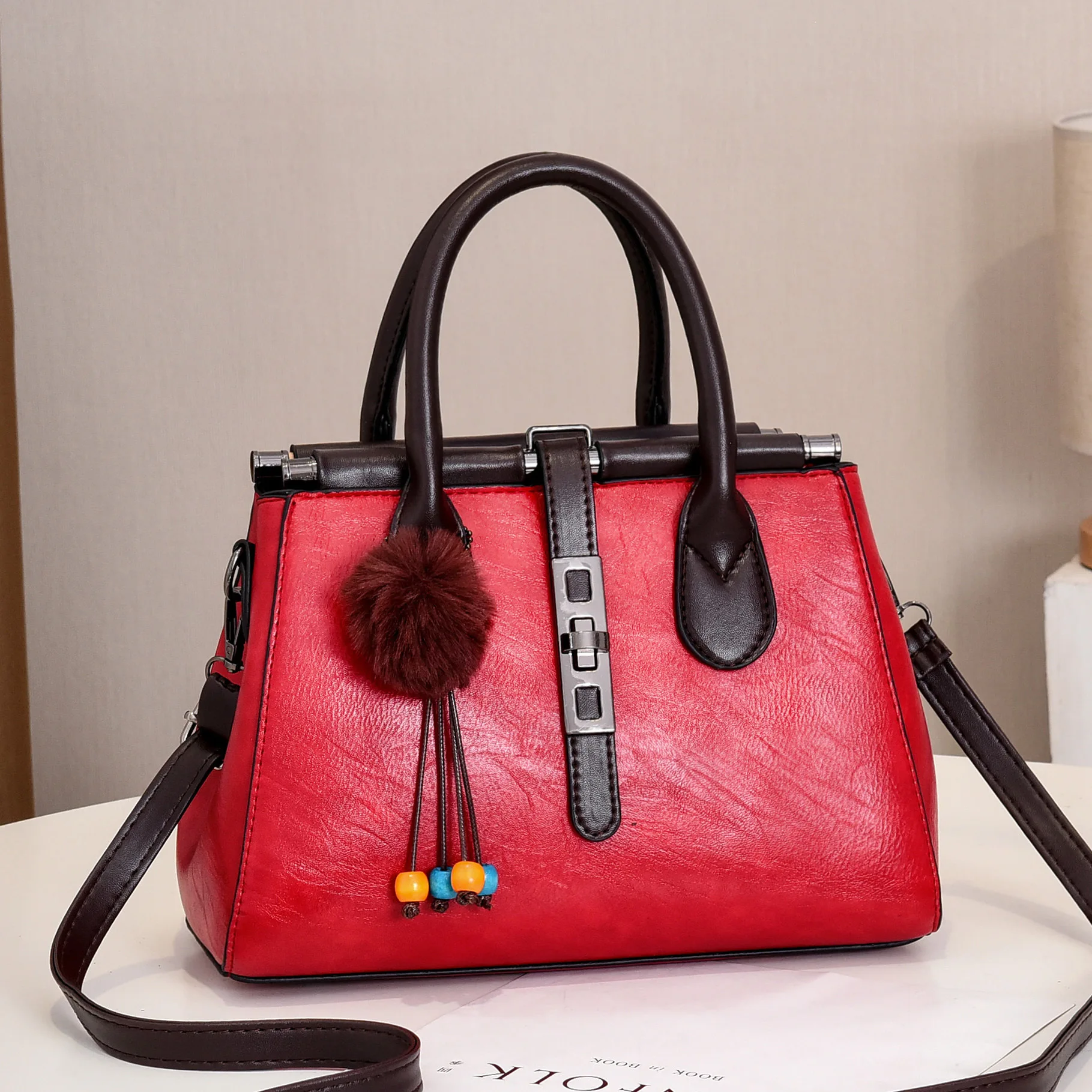 Woman bag 2021 new style European and American big bag elegant fashion high-capacity trendy lady handbag single shoulder big bag