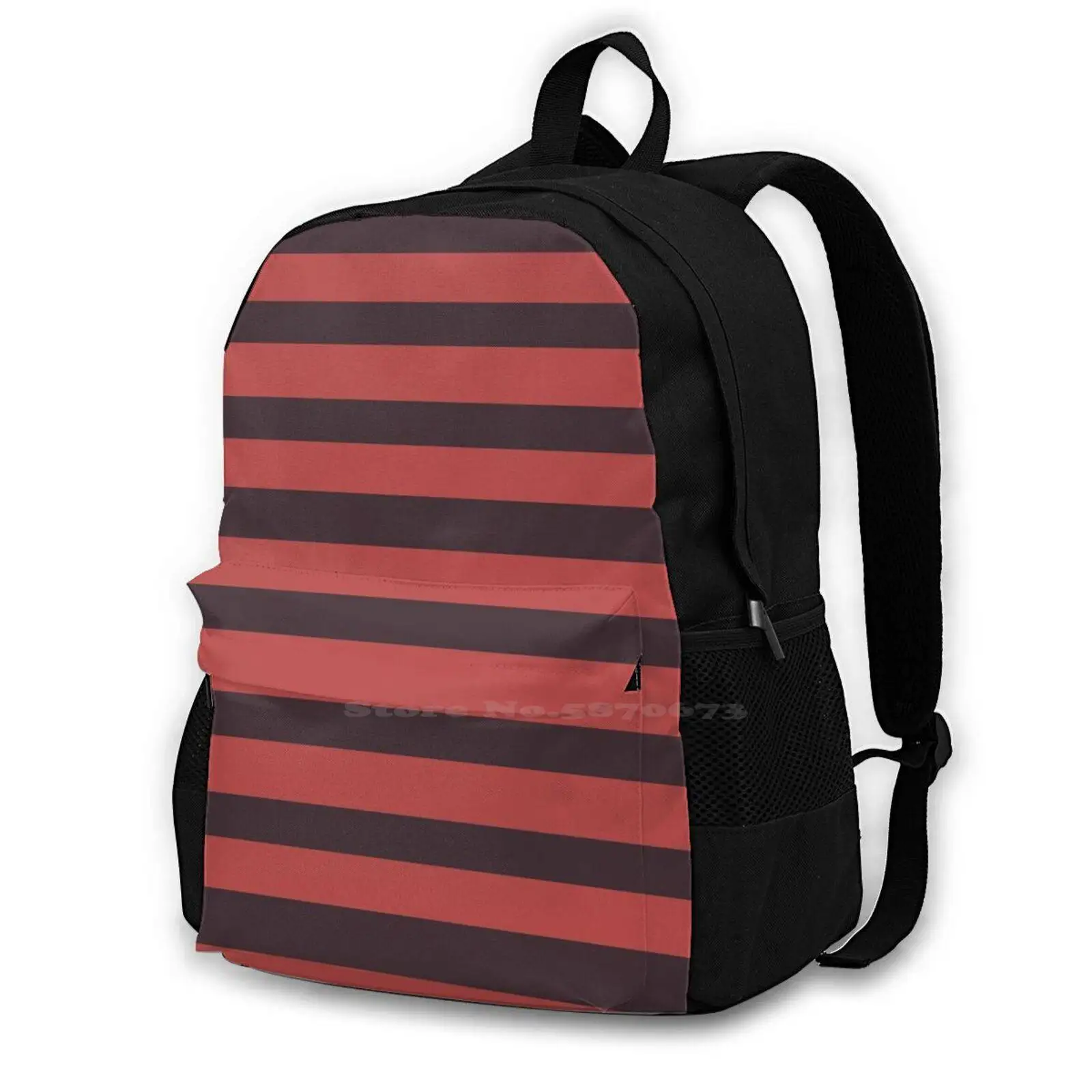 Red Angel Wing B 3d Print Design Backpack Casual Bag Angel Wing Red Black Angel Wing Angel Simple Cute Soudam