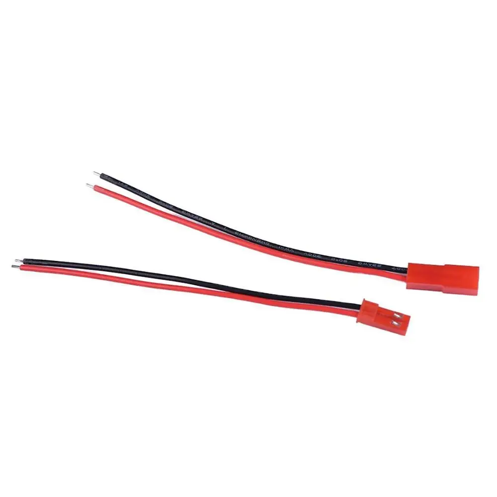 10 Pairs 100mm 150mm 22 AWG 2 Pin JST Plug Connector Male Female Plug Connector Cable Wire for RC Toys Battery LED Lamp