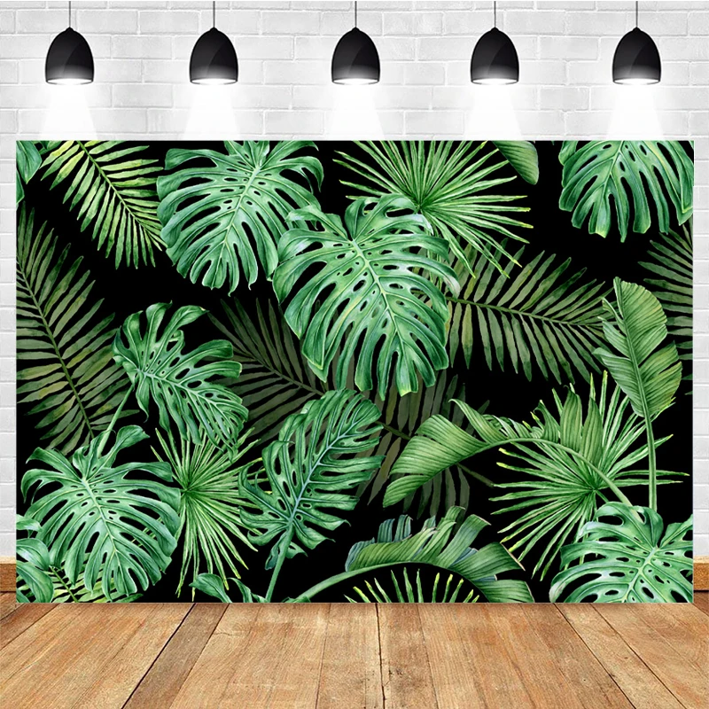 Toile de fond de photographie de fond de joyeux anniversaire, forêt verte de la jungle, terre de calcul, safari, fête, nouveau-né, animaux, baby shower, séance photo