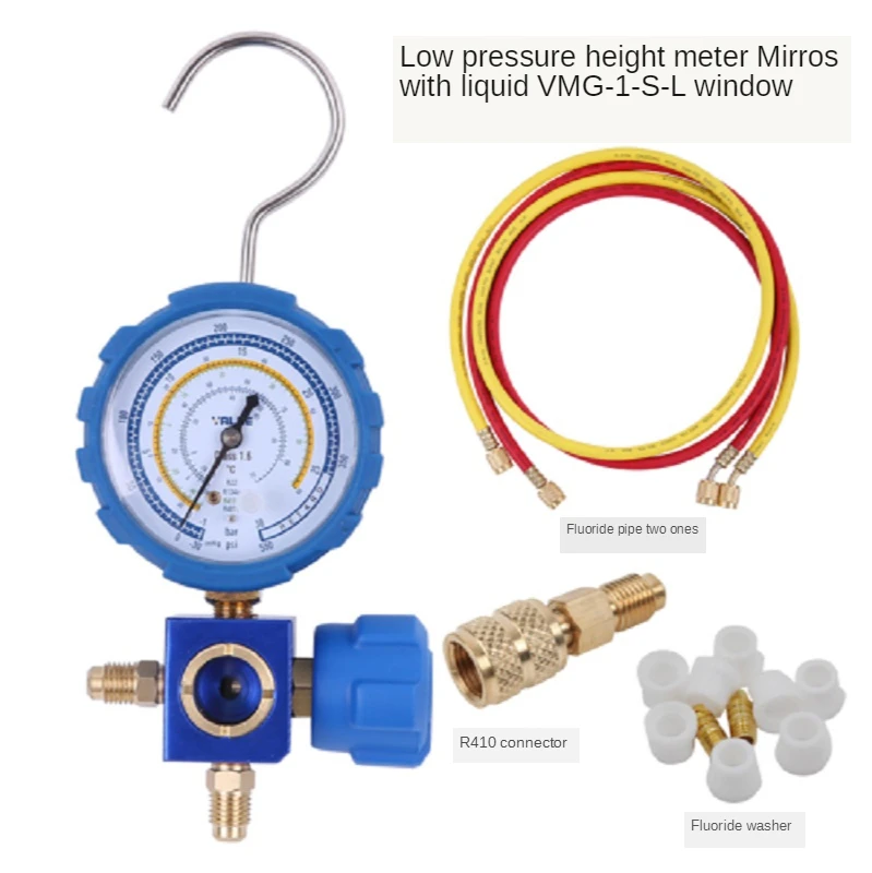 VALUE VMG-1 High and Low Pressure Single Meter Valve Refrigerant Pressure Gauge Refrigerant Fluoride Meter  hvac tools