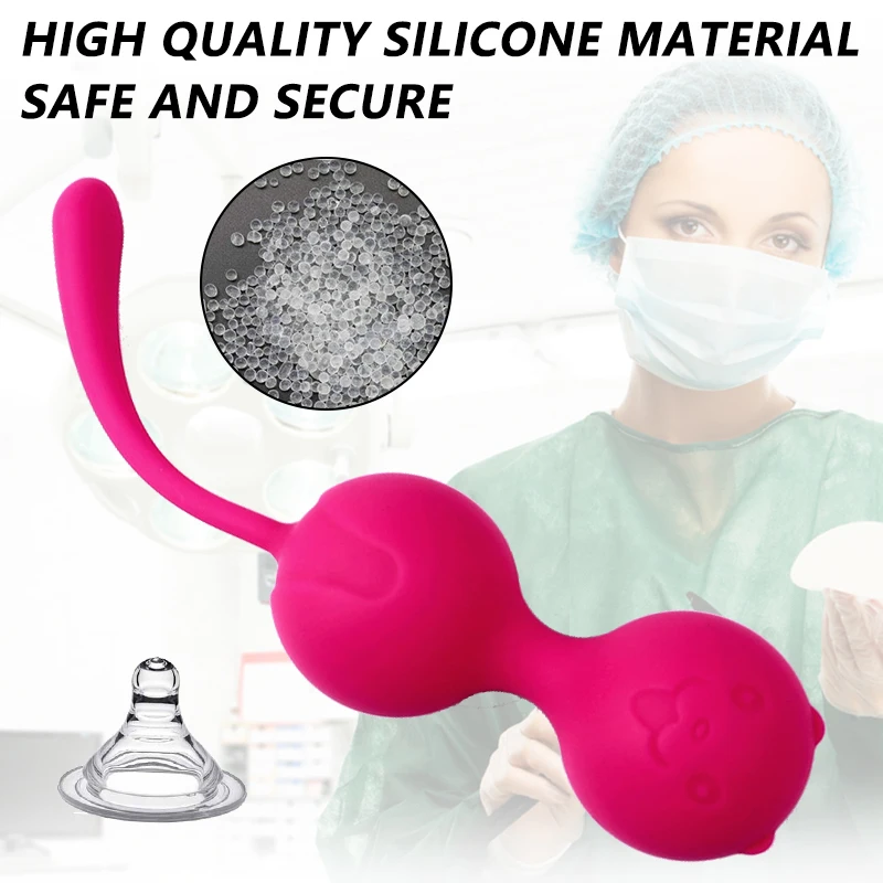 Safety Silicone Vaginal Tighten Trainer Vaginal Exercise Massage Tightening Training Ball Female Kegel Ball Exercise Fun Sex Toy