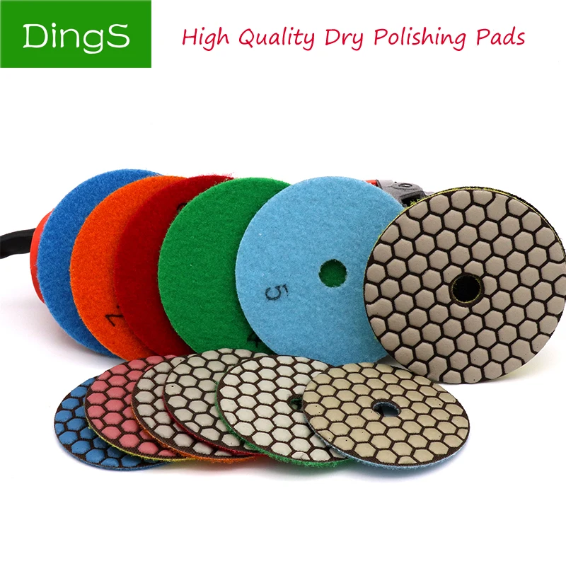 

1pcs 80/100mm Dry Polishing Buffing pad Diamond Sanding Grinding Disc For Granite Marble Tile Polisher Stone Ceramic Hand Tools