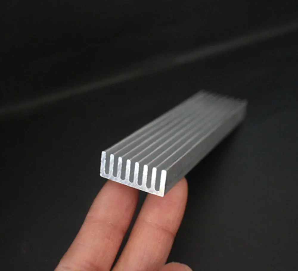 Aluminium Radiating Fin Cooling Heatsink 100*25*10MM for LED Power Transistor Electrical Radiator Chip