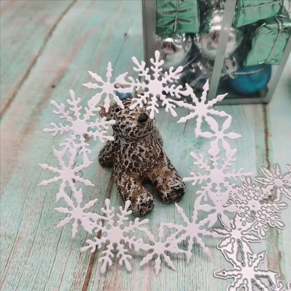 Snowflake christmas metal cutting dies cut die mold  frame Scrapbook paper craft knife mould blade punch stencils dies