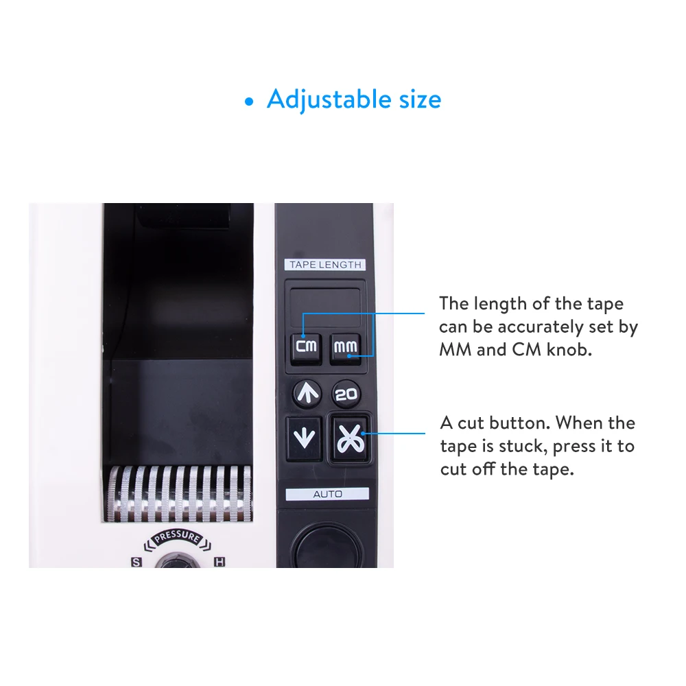 KNOKOO Dispensador De Fita Automática, Máquina De Embalagem, Cortador De Fita com Certificação CE, M1000, 110V, 220V