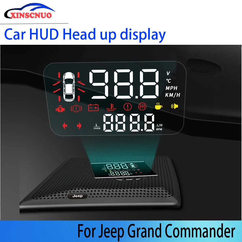 

Автомобильный дисплей HUD для Jeep Grand Commander 2018 ~ 2019 проекционный спидометр, экран для безопасного вождения, бортовой компьютер