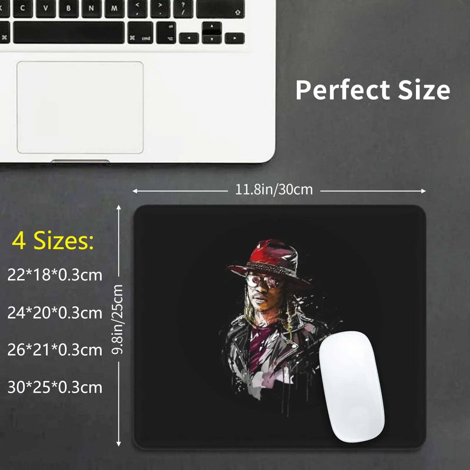 Popular , Future-Arts Mouse Pad DIY Print Cushion Hendrix Icon Logo Rapper Merch Hndrxx