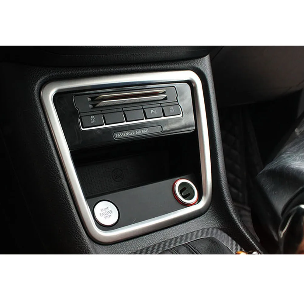 Car Central Console Storage Box Decoration Frame Trim Molding For VW Sharan 2013 2014 2015 2016 Interior Car Accessory