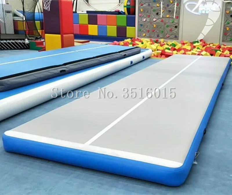 จัดส่งฟรี 6*1*0.2m AirTrack Tumbling Inflatable Air Track ชั้น Trampoline สําหรับ Home การฝึกอบรม