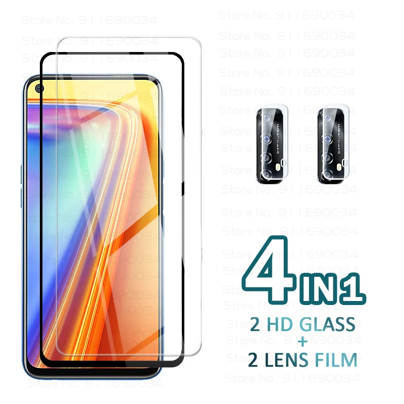 For OPPO Realme 7 Global Glass Screen Protector Tempered Glass Realme7 Glass for Real Me 7 RMX2155 6.5