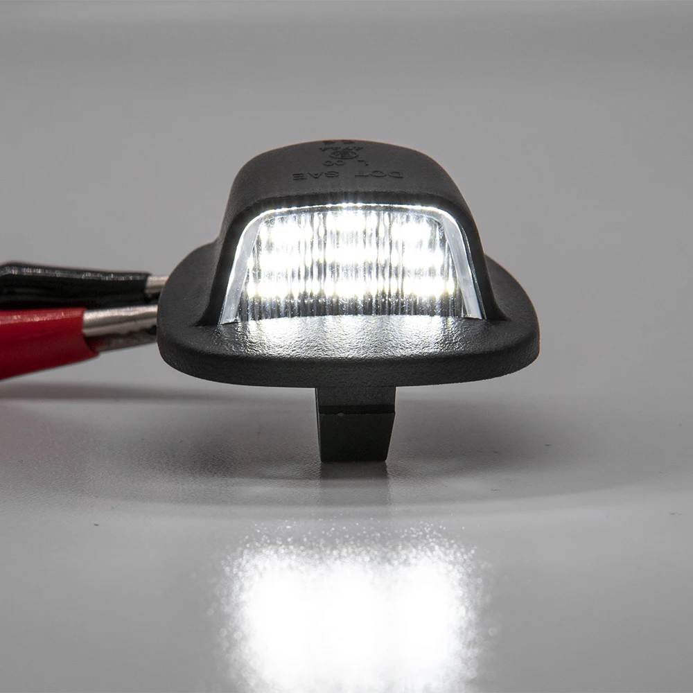 2Pc LED License Number Plate Light For Nissan Xterra(Roniz)WD22 1999-2004 For Frontier Navara NP300 D22 1998-2004
