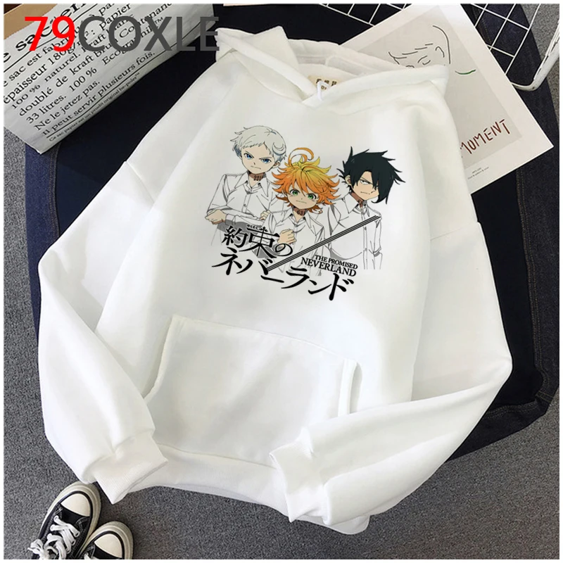 the Promised Neverland hoodies male graphic anime streetwear harajuku men clothing grunge