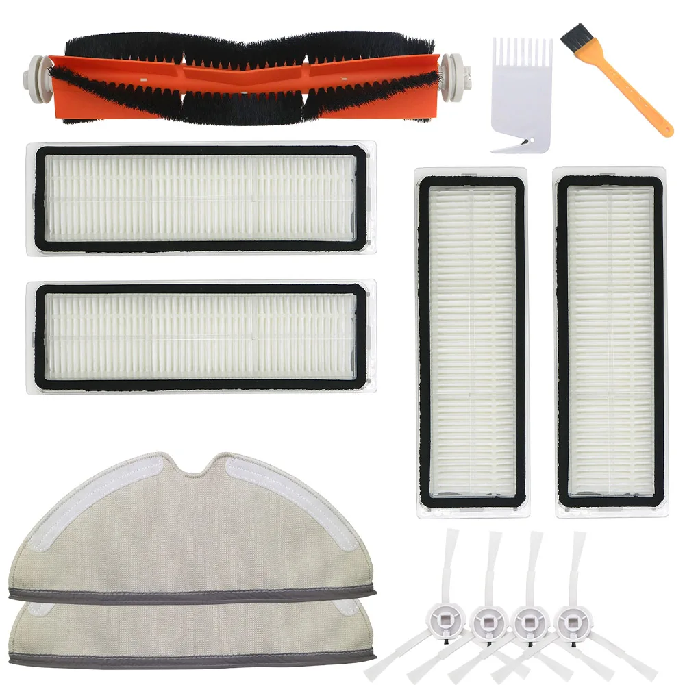 สำหรับ Xiaomi Mijia 1C / STYTJ01ZHM Hepa กรองชุดเปลี่ยนหุ่นยนต์เครื่องดูดฝุ่นอุปกรณ์เสริมหลักแปรงซับผ้า