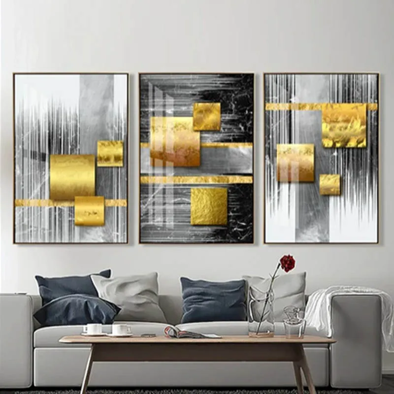 

New 3pcs DIY Oil Painting By Number Triptych Paint On Canvas Handpainted Paint By Numbers Abstract Picture Canvas Wall Art Decor