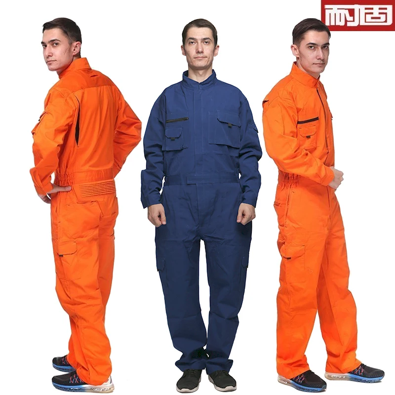 Work Wear Overalls for men Fashion Tooling Loose Cargo Overalls Long Sleeve Repairman Auto Repair Jumpsuits