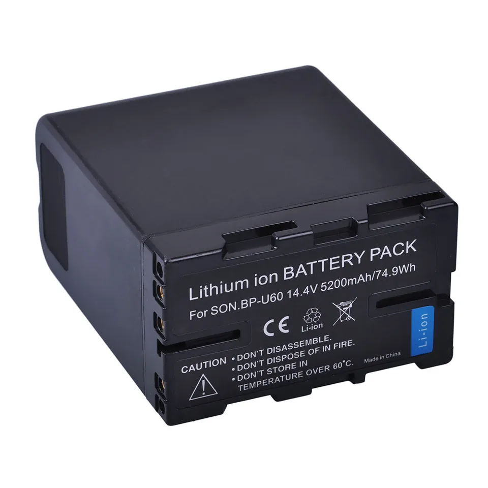 BP-U60 バッテリー　チャージャー 5200mAh BP-U60 BP U60 BPU60 バッテリーまたは液晶急速充電器ソニー
