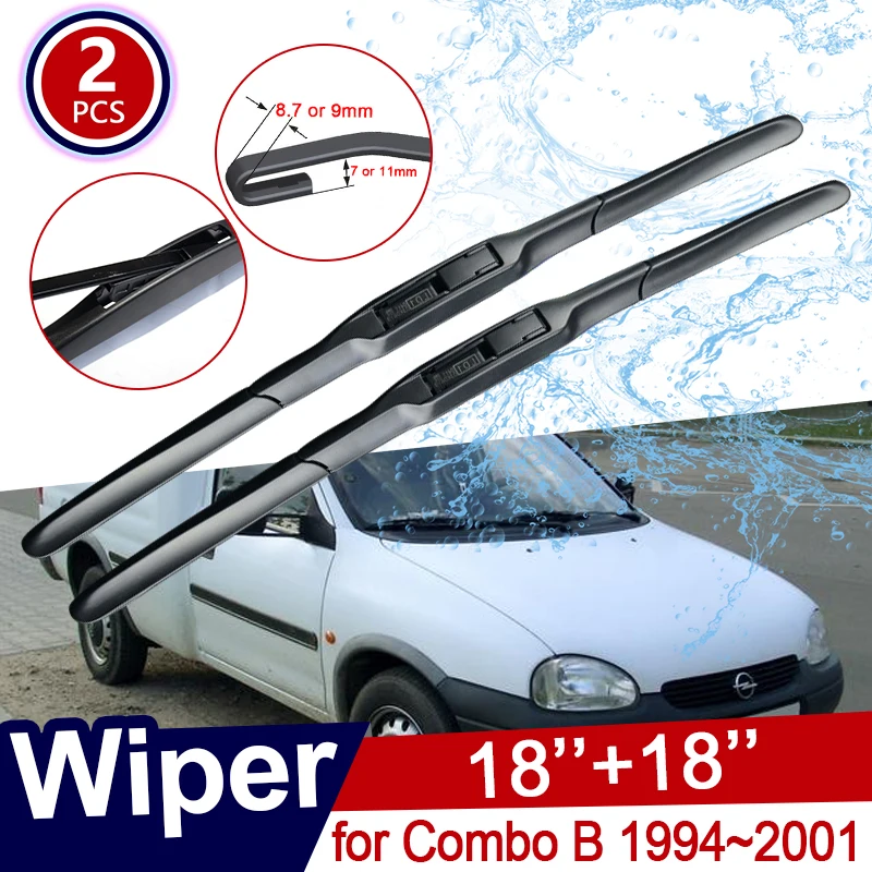 Car Wiper Blade for Vauxhall Holden Opel Combo B 1994~2001 Front Window Windscreen Wipers Accessories 1995 1998 1999 2003 2005