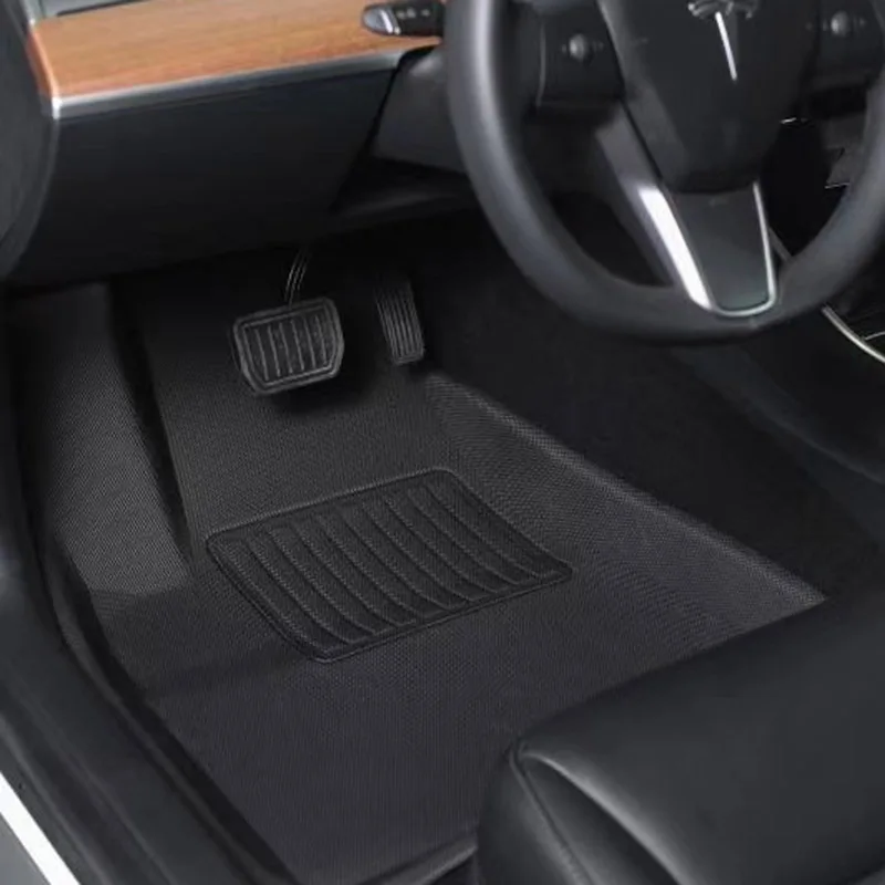 3D Floor mats For Tesla Model 3 Model Y Waterproof Non-Slip 2019-2021 коврики в машину Fully Carpet Covers Custom Car Foot Pads