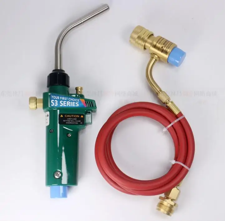 

Mapp Gas Brazing Torch Self Ignition Trigger 1.5M Hose Propane Welding Heating Bbq Hvac Plumbing Jewelry Cga600 Burner