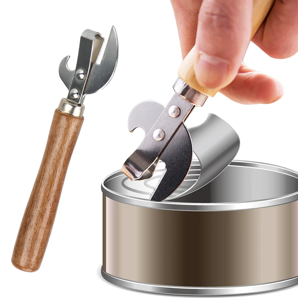 Manual Lid Remover Kitchen Accessories Utensil Can Opener Multifunctional Gadgets For Jars Canisters