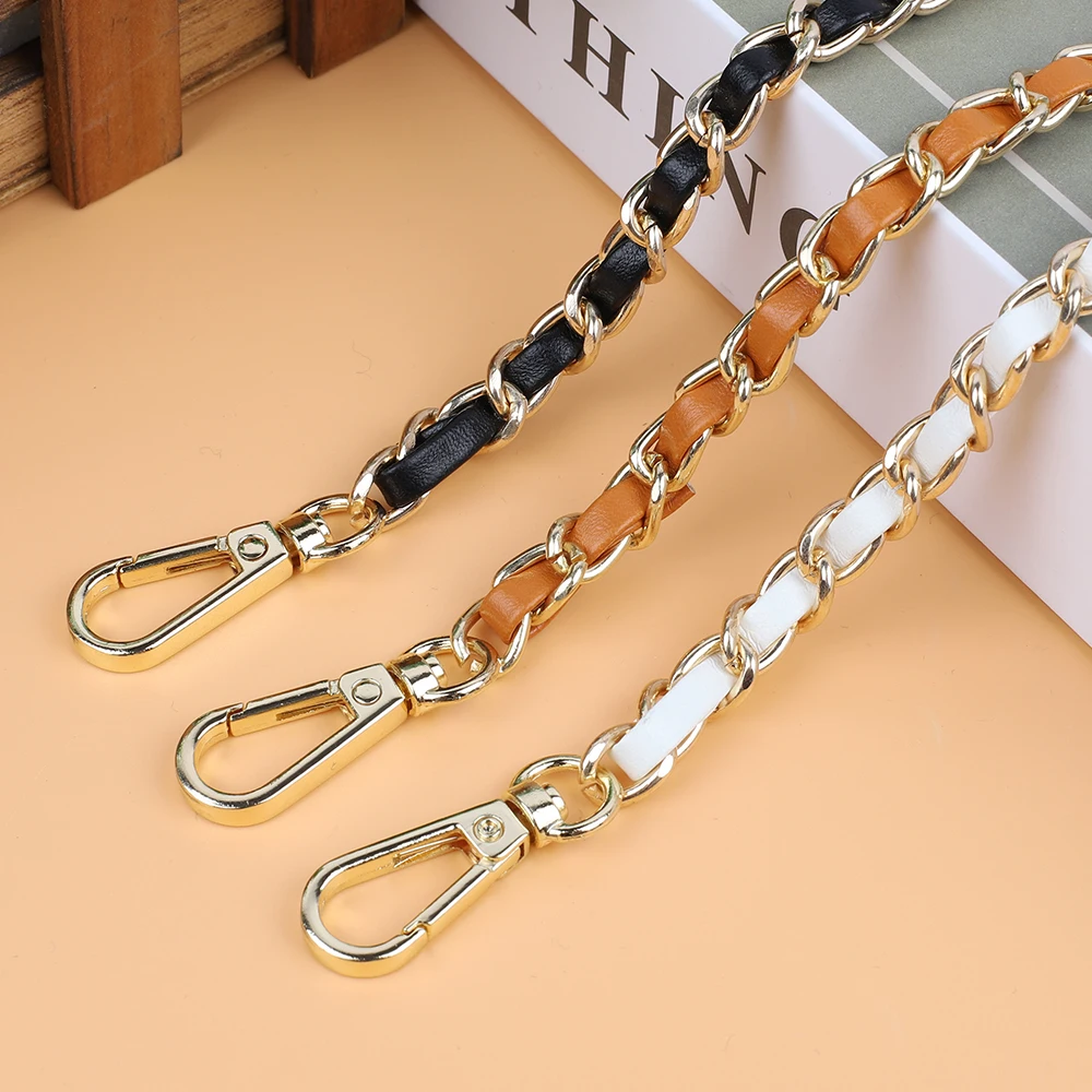 120 センチメートル Pu レザーメタルチェーンクロスボディショルダーバッグチェーンストラップ交換女性ガール DIY 財布ハンドバッグアクセサリー