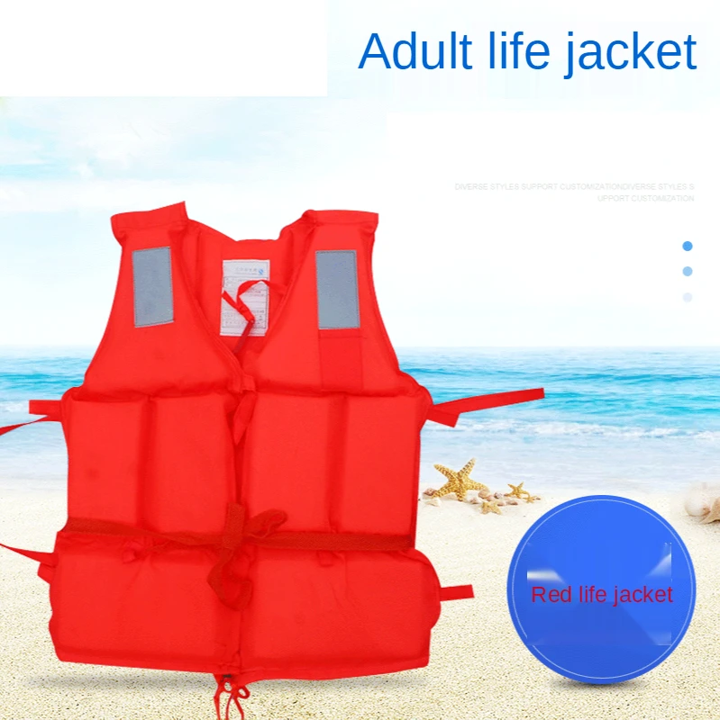 Oxford Thickened Adult Fishing Life Jacket Outdoor Rafting Life Jacket Marine Flood Protection Life Jacket