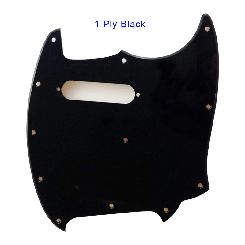 Xinyue Guitar Parts For US 11 Scwer Holes Mustang Guitar Pickguard Blank Wiht 1 pickup Scratch Plate Guitar Parts